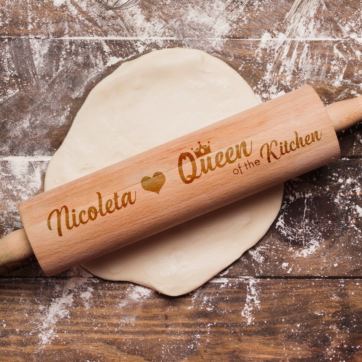 Sucitor de lemn personalizat - Queen of the Kitchen