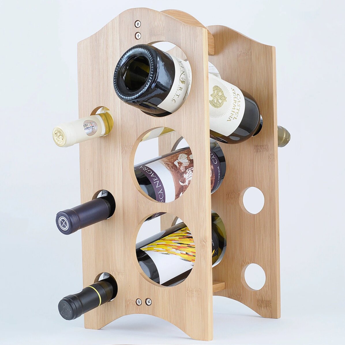 Wooden holder for 6 bottles of wine avenatura