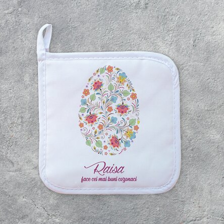 Suport oală fierbinte personalizat cu text - Happy Easter