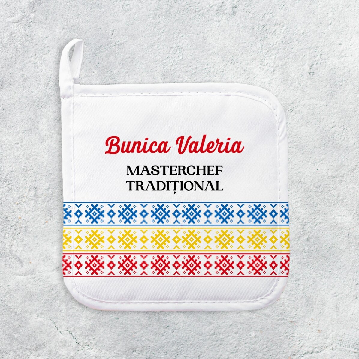 Suport oală fierbinte personalizat cu text - Masterchef tradițional