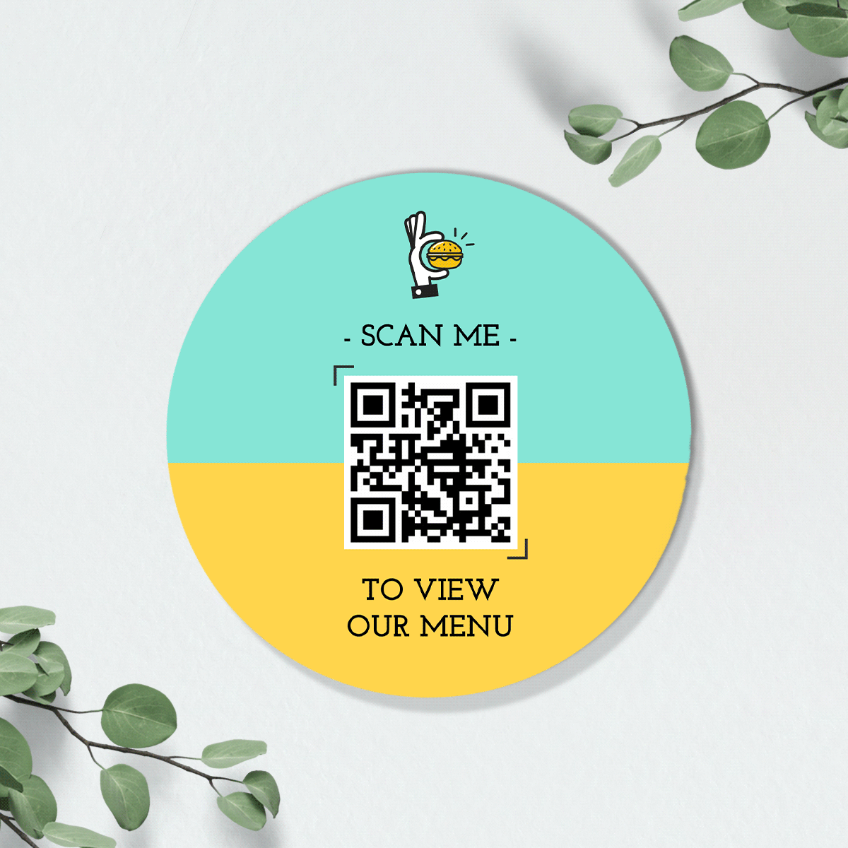 Suport pahar din piele personalizat color cu cod QR