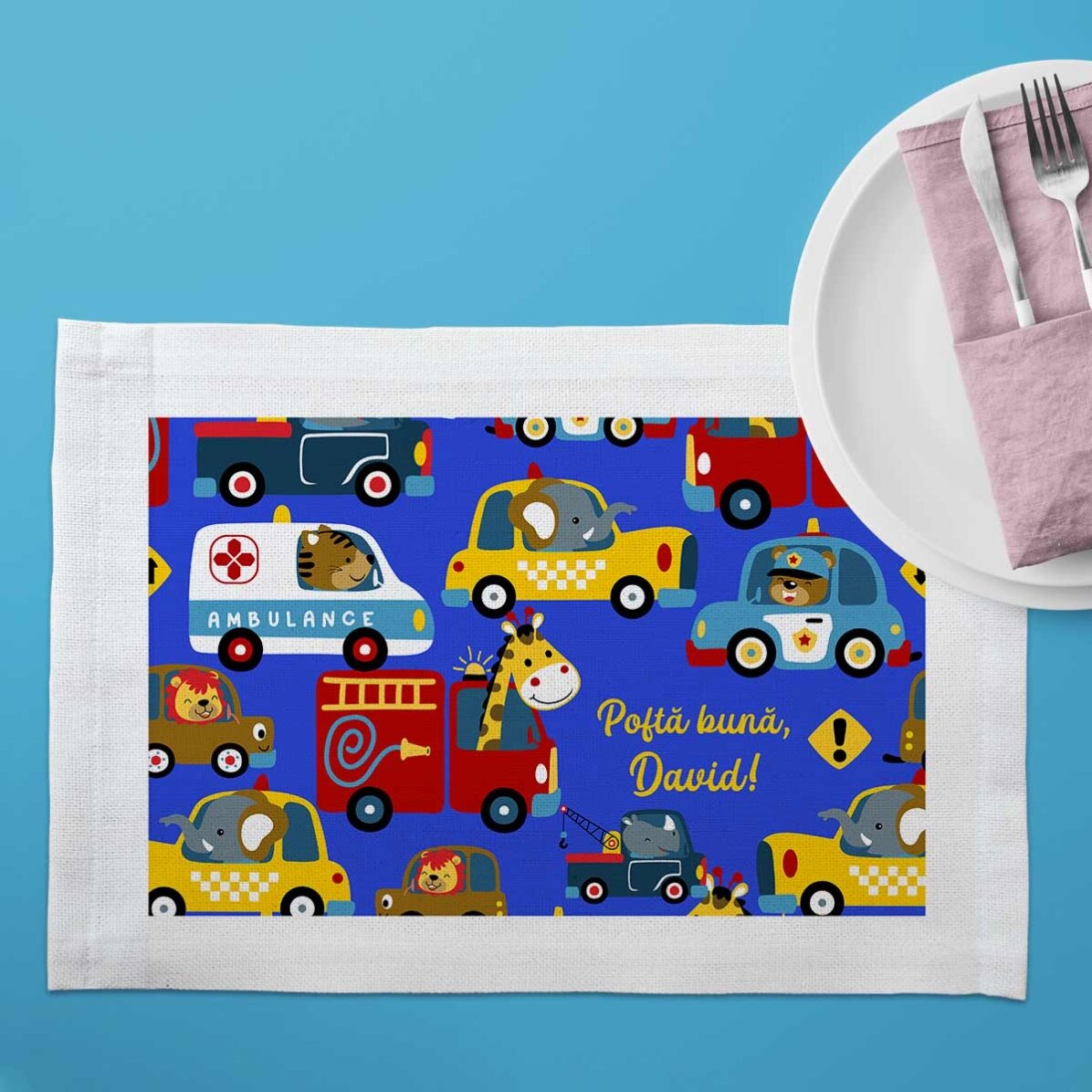 Suport pentru farfurie personalizat - Cars