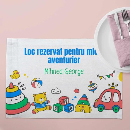 Suport pentru farfurie personalizat cu text - Jucării
