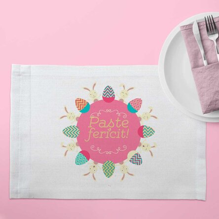 Personalised plate holder - Easter bunny