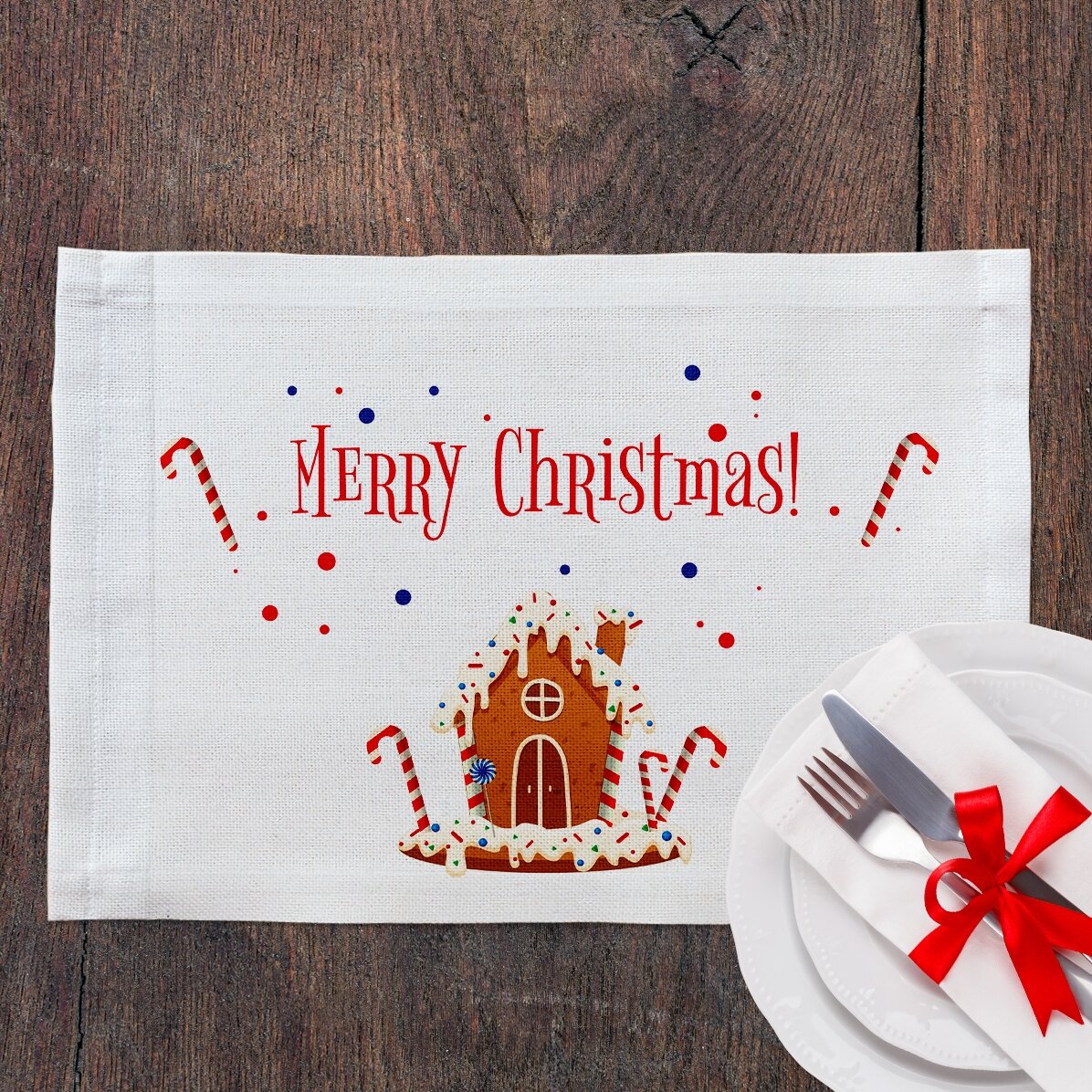 Suport pentru farfurie personalizat - Gingerbread