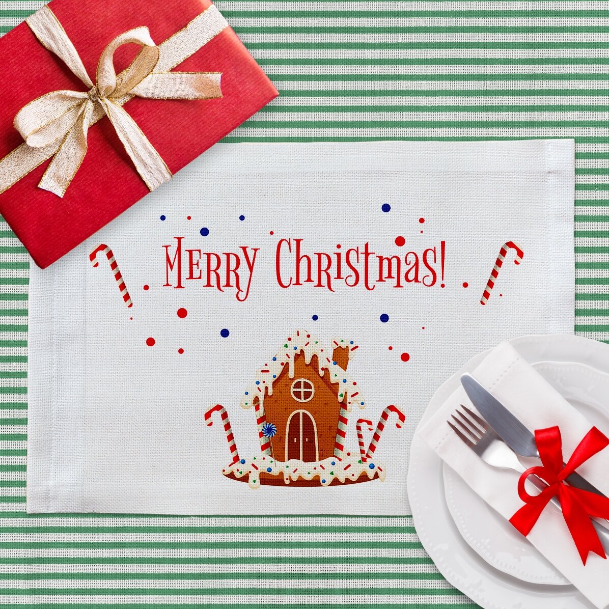 Suport pentru farfurie personalizat - Gingerbread