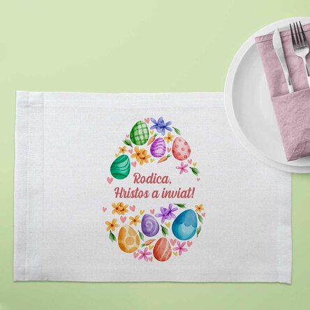 Suport pentru farfurie personalizat - Hristos a înviat!