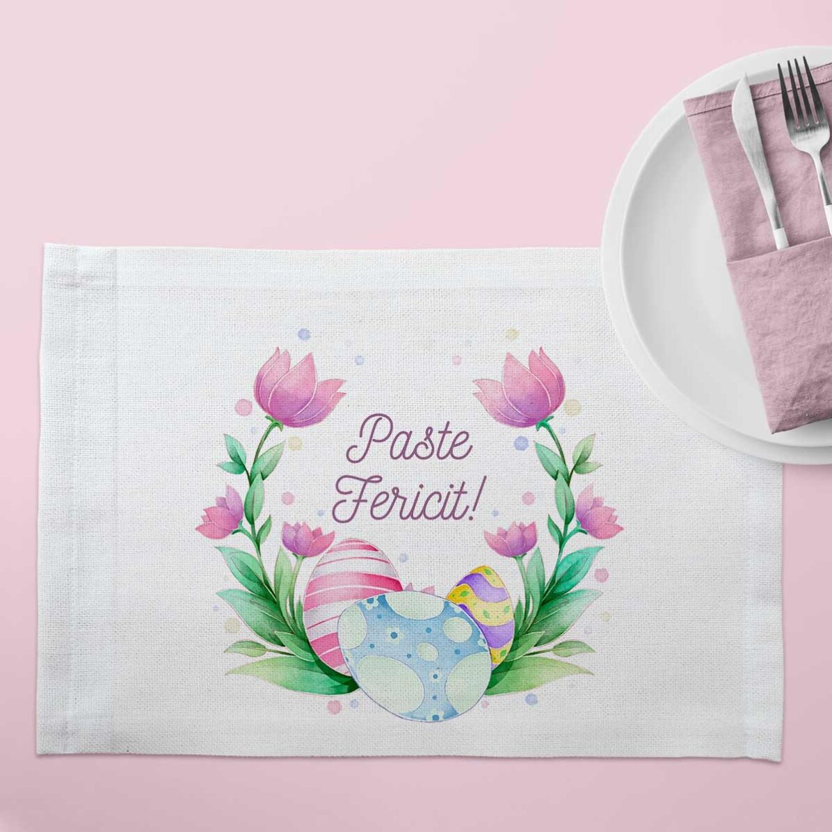 Personalised plate stand - Happy Pasta