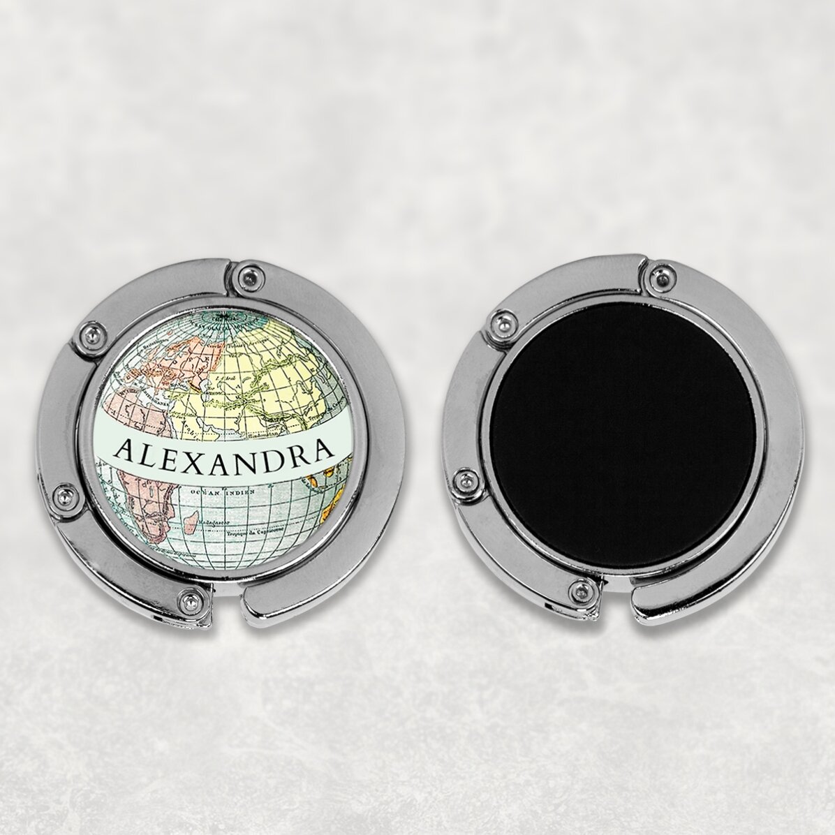 Suport geantă pentru masă personalizat cu nume  - În jurul lumii