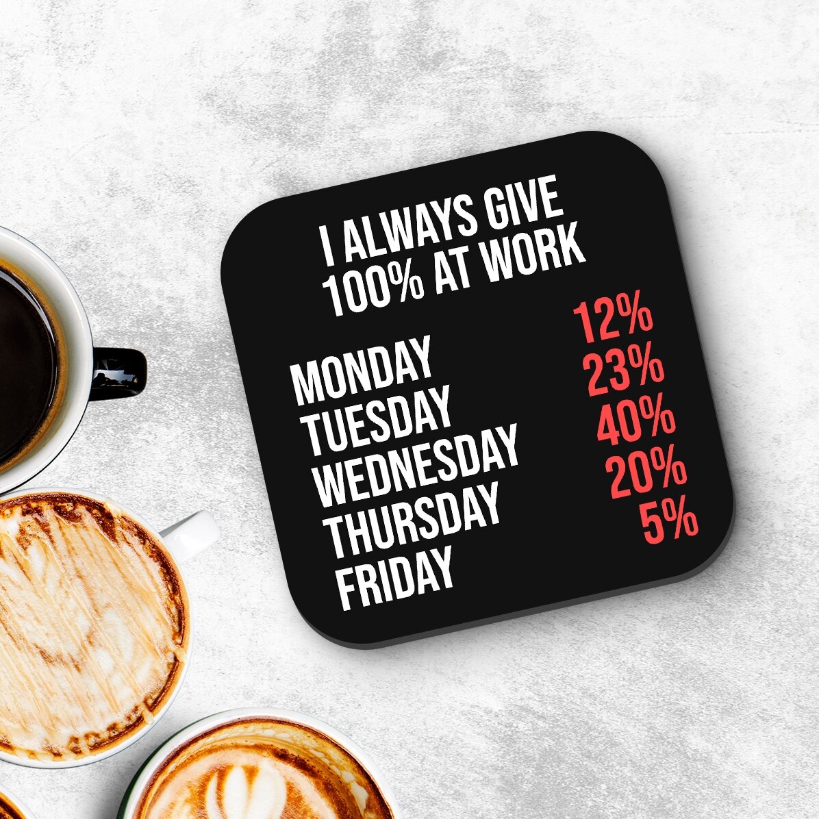 Personalised glass holder with text - 100%