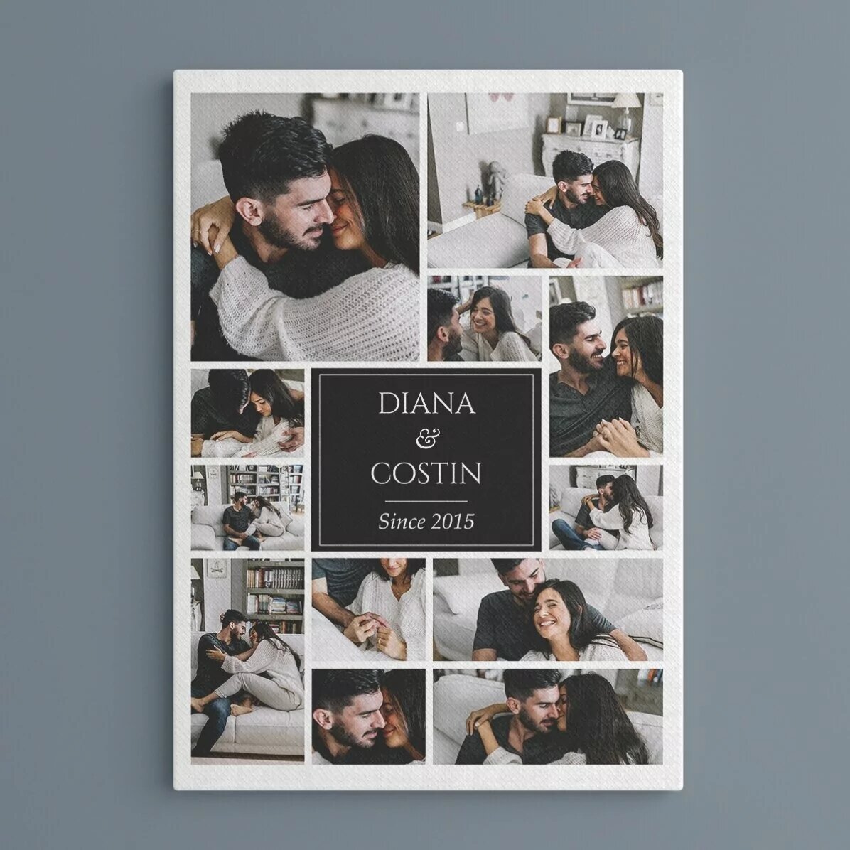 Tablou canvas personalizat cu 12 poze