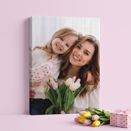 Personalised canvas painting with a photo