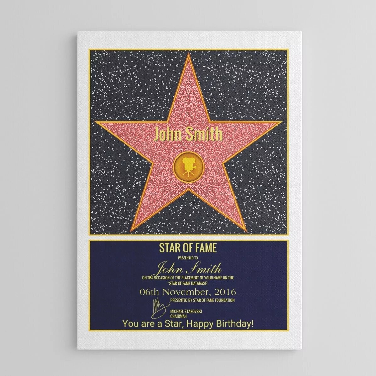 Tablou canvas personalizat - Star of Fame