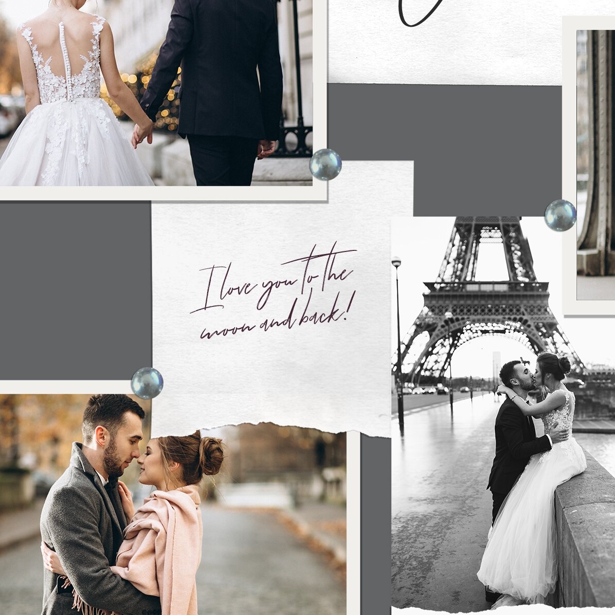 Tablou landscape personalizat cu 6 poze și text - Vacanta ta