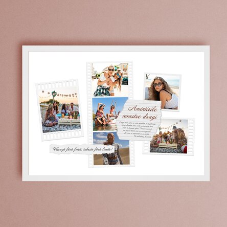 Tablou landscape personalizat cu poze și text - Poze pe film