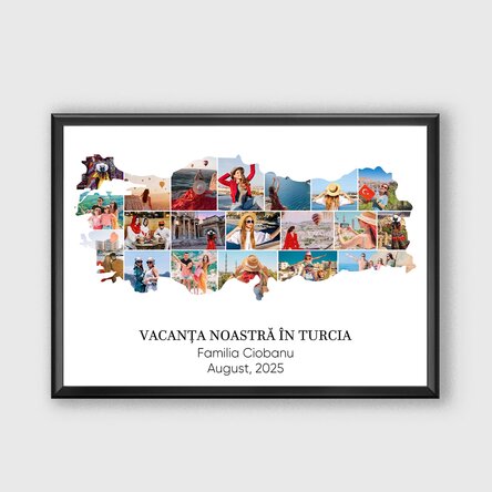 Tablou personalizat cu 20 de poze și text  - Turcia
