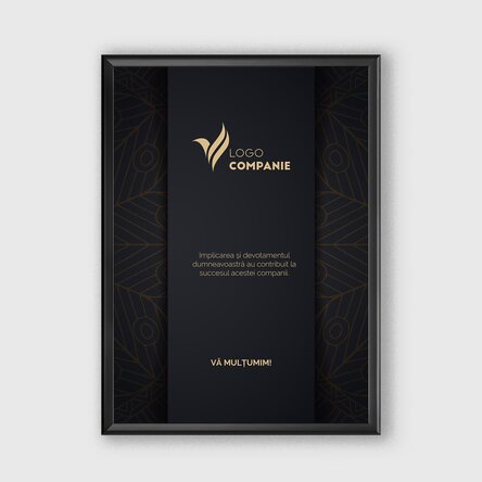 Tablou personalizat cu logo și text 