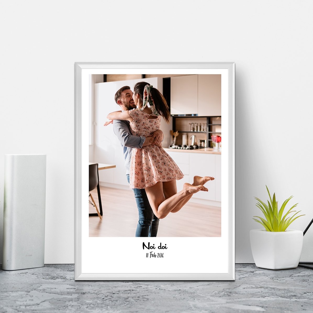 Tablou personalizat cu o poză și text