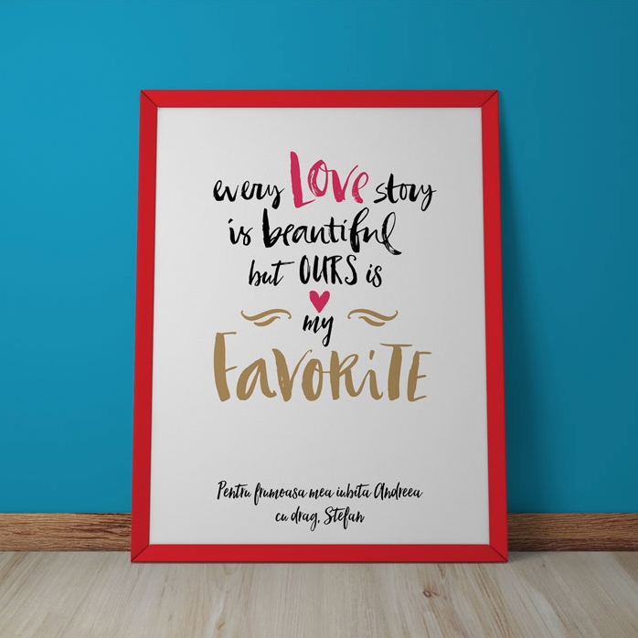 Tablou personalizat Love Story