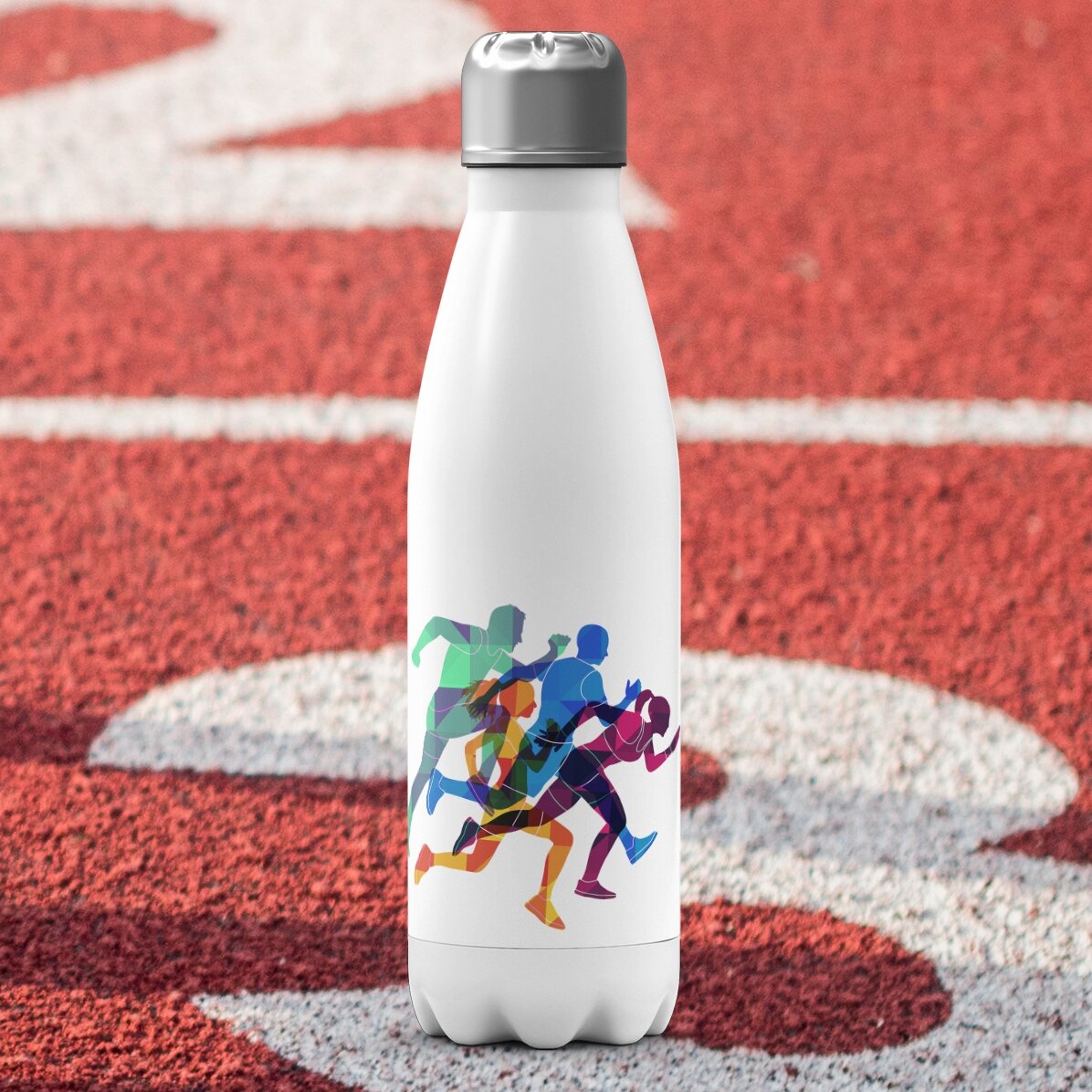 Termos cu bază albă personalizat cu nume - Runner