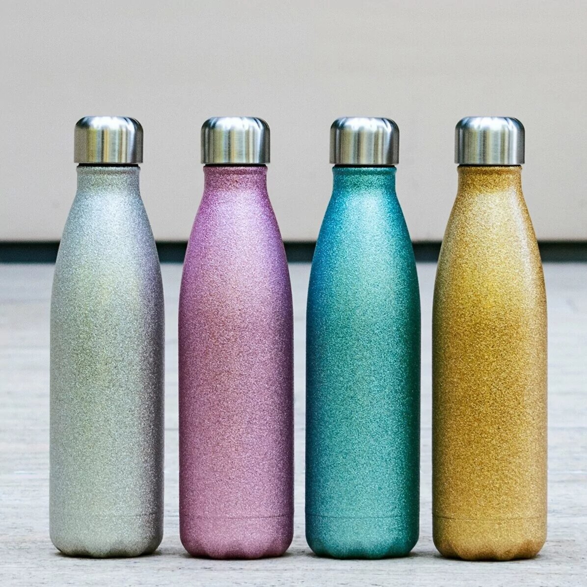 Termos cu glitter personalizat cu text - Coffee