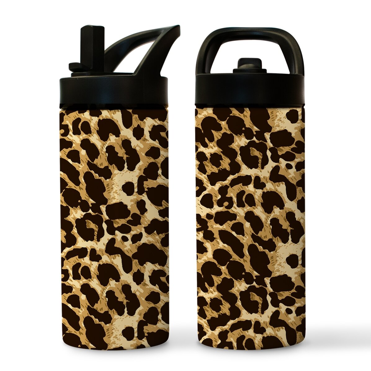 Termos cu mâner și pai - colecție Animal print