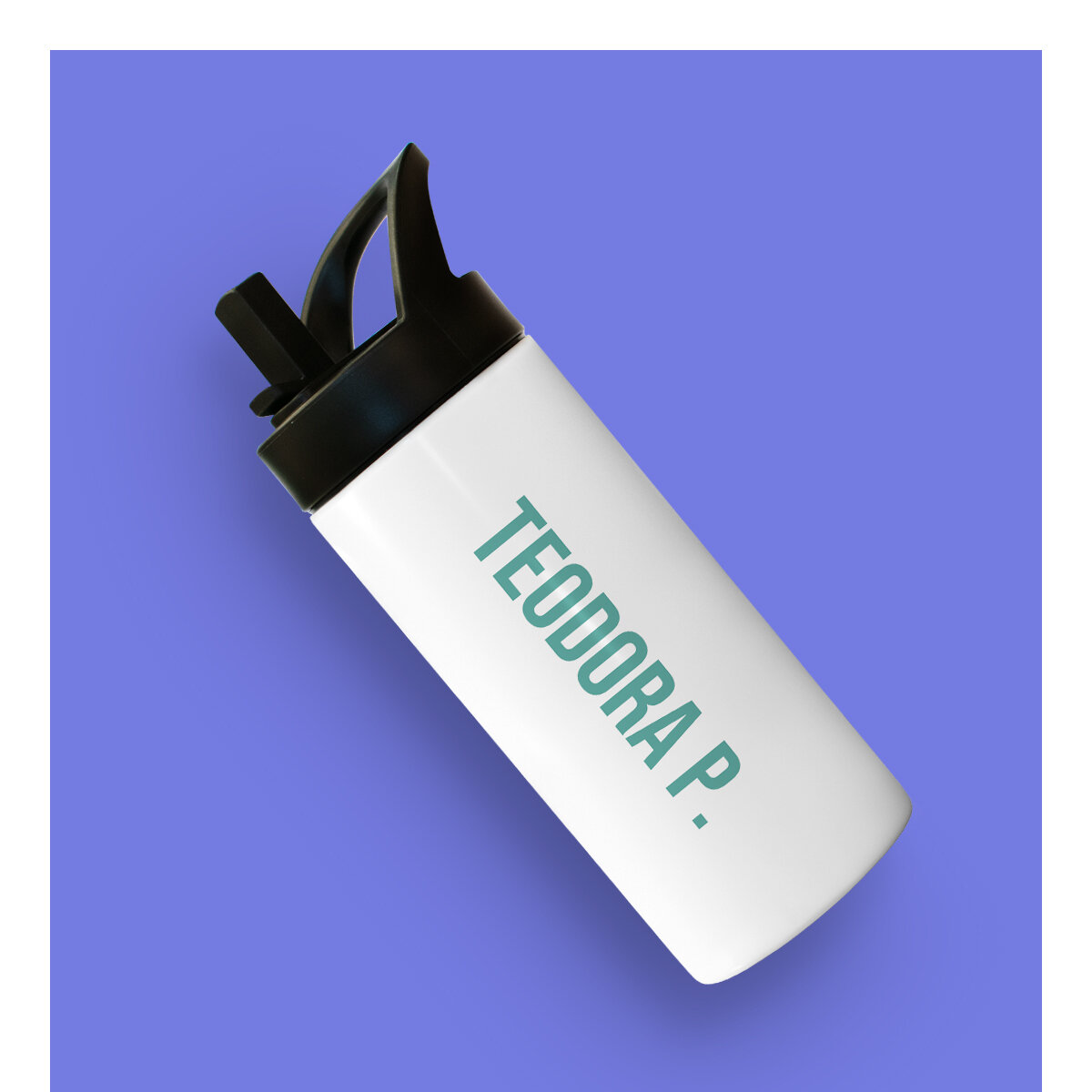 Personalised thermos flasks with handles