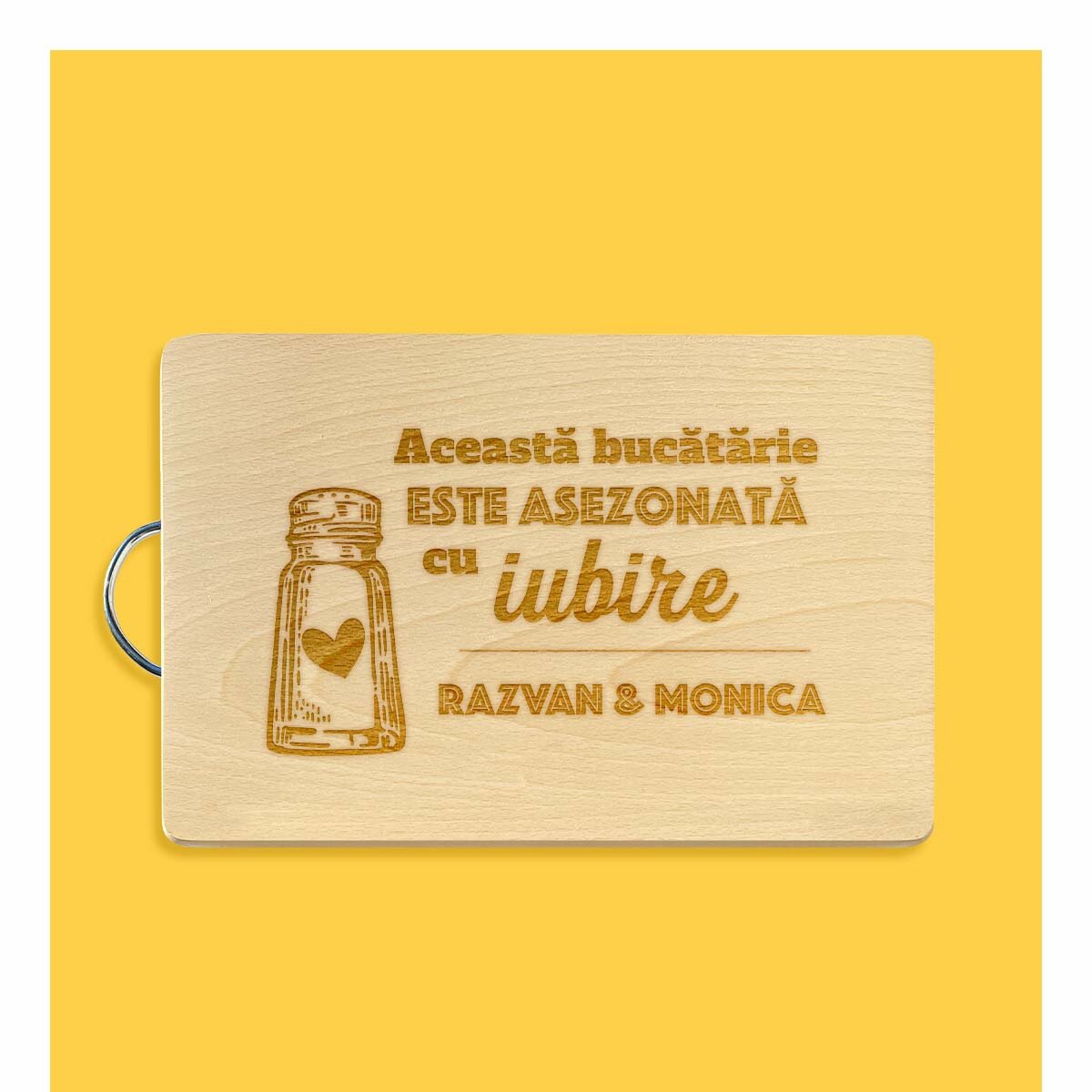 Tocătoare dreptunghiulare cu mâner personalizate