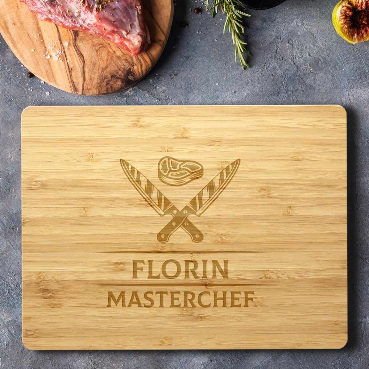 Personalised chopper with text - Knives