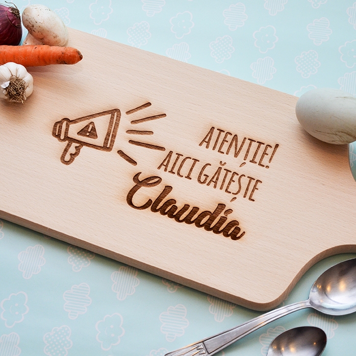 Tocător personalizat - Atenție, aici gătește..