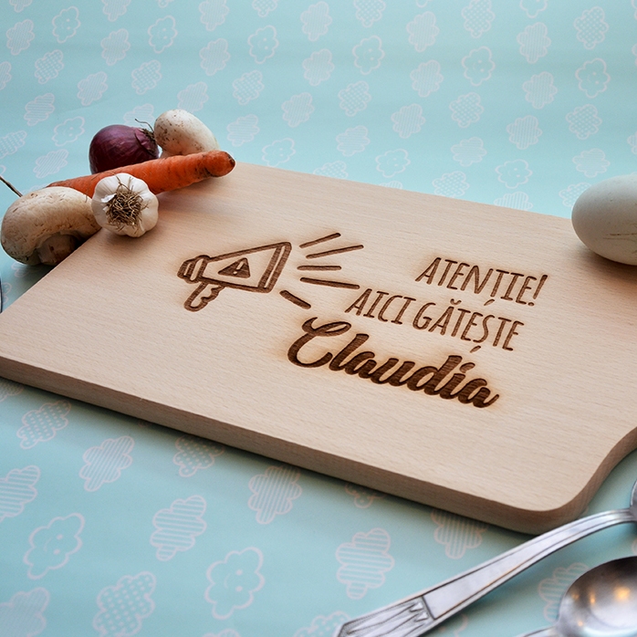Tocător personalizat - Atenție, aici gătește..