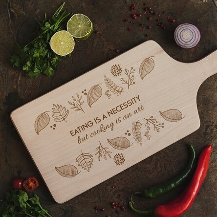 Tocător personalizat cu text - Autumn flavours