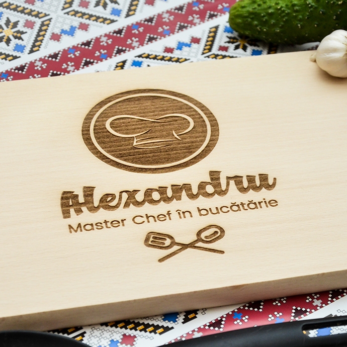 Tocător personalizat - Master Chef în bucătărie