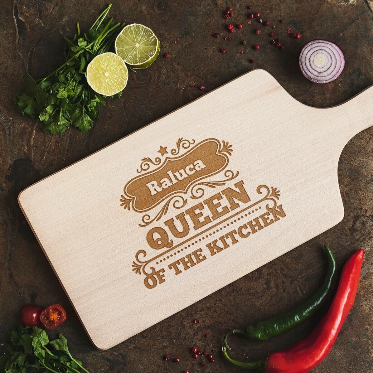 Tocător personalizat - model vintage