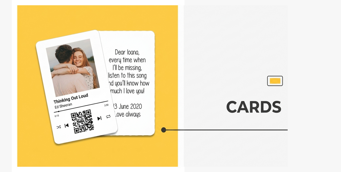 Customised double-sided aluminium cards