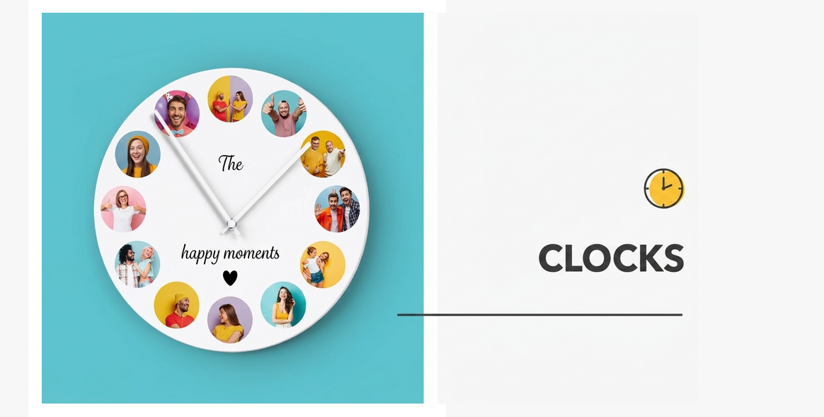 Personalised wall clocks