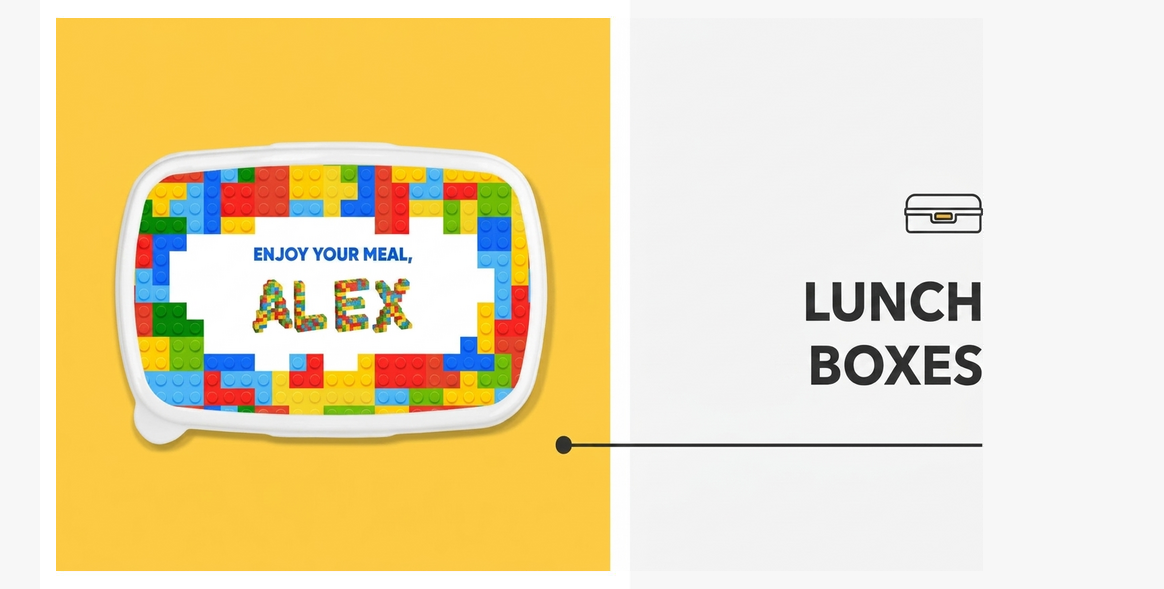 Lunch boxes, personalised casseroles