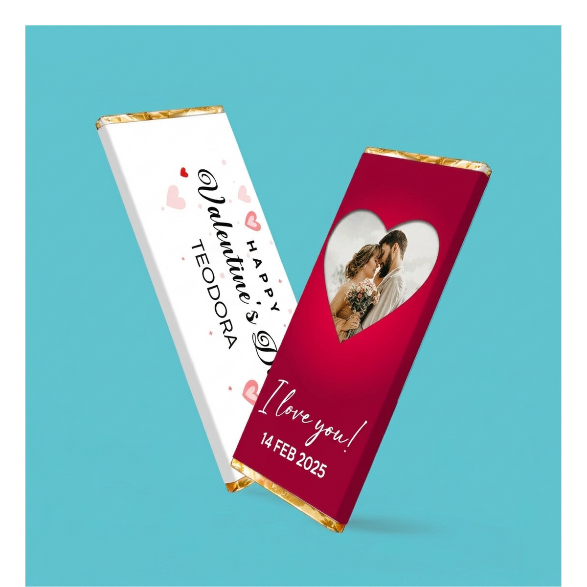 Personalised mini chocolate bars