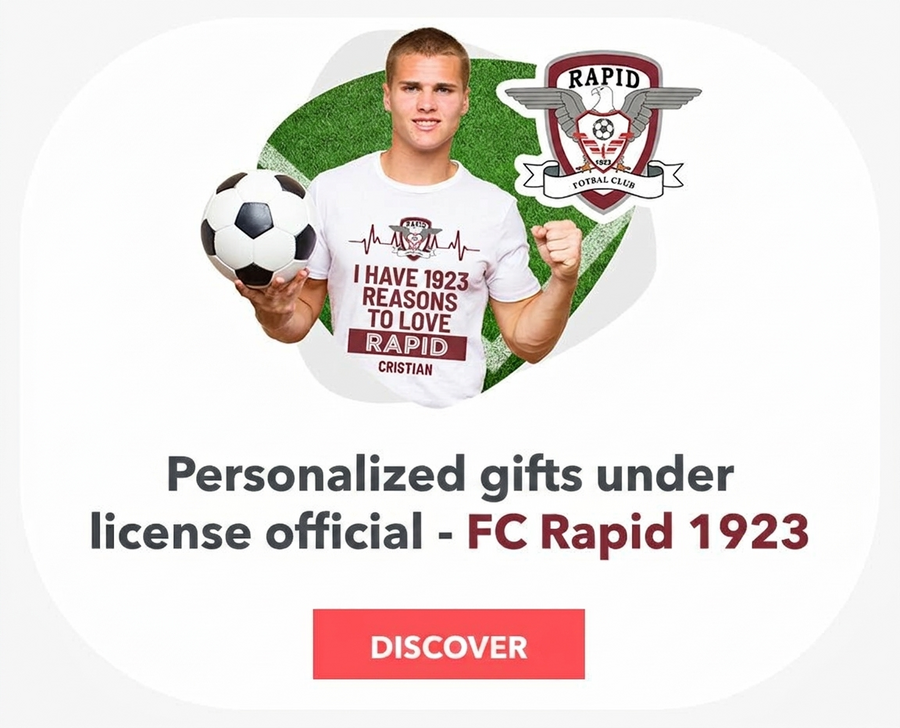 Personalised gifts under official licence - FC Rapid 1923 Bucharest