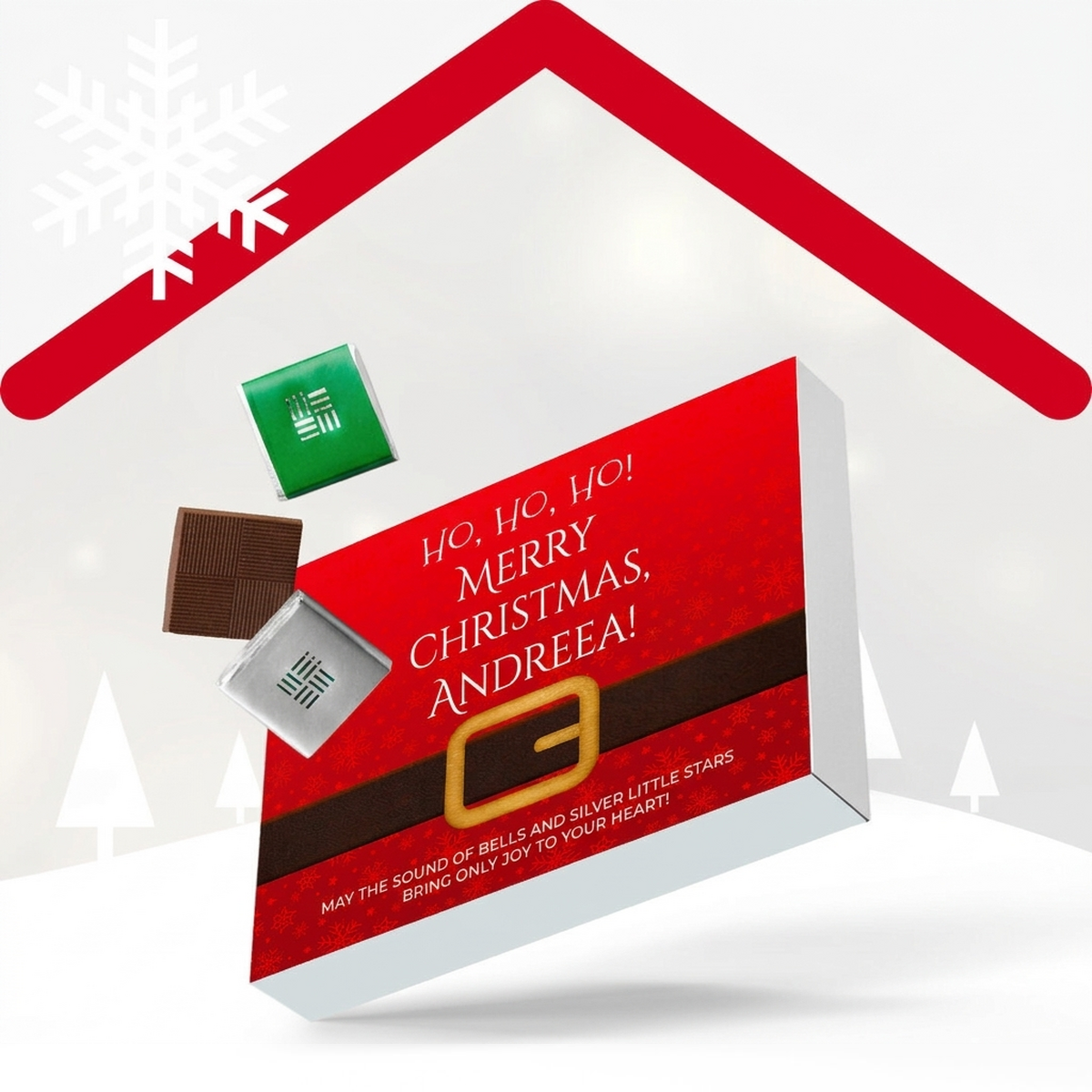 Personalised Christmas candy boxes