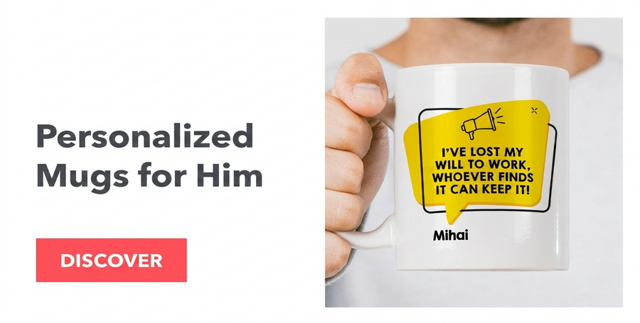 Personalised mugs for him
