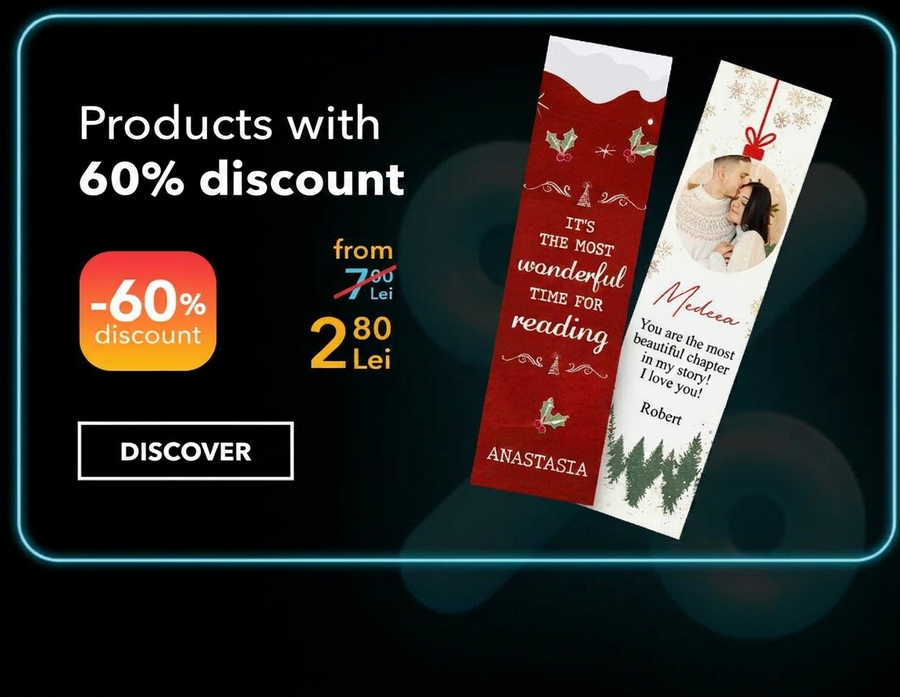 Personalised gifts reduced by 60% - Black Friday
