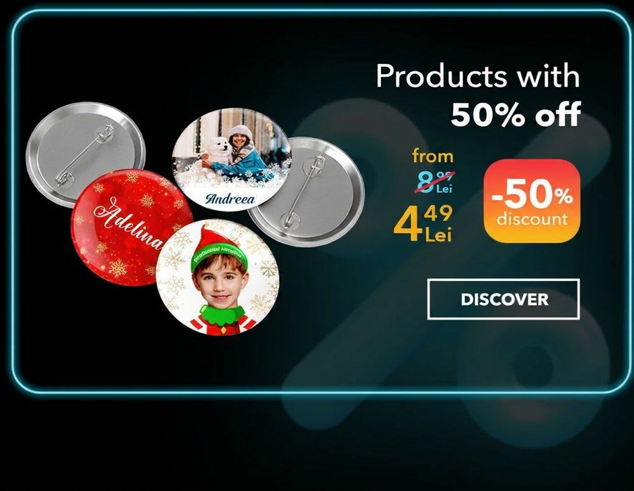 Personalised gifts reduced by 50% - Black Friday