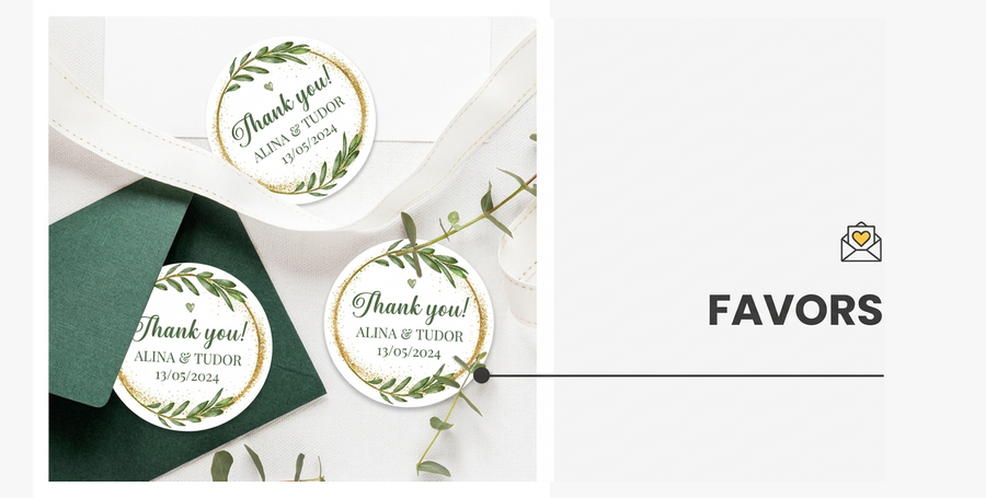 Personalised favours for events