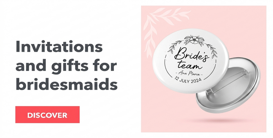 Invitations and gifts for bridesmaids