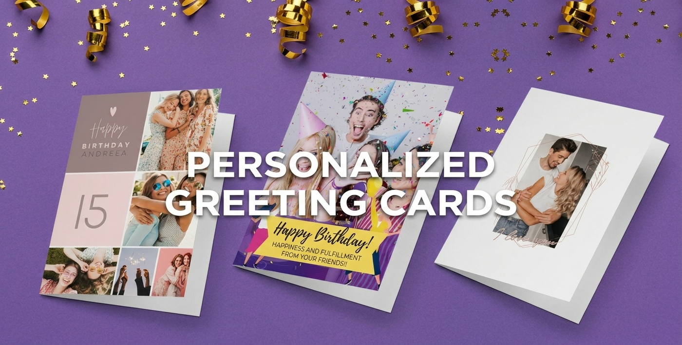 Personalised greeting cards and cards
