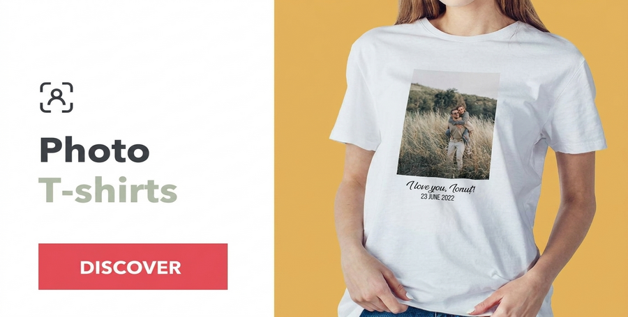 Personalised T-shirts with photos