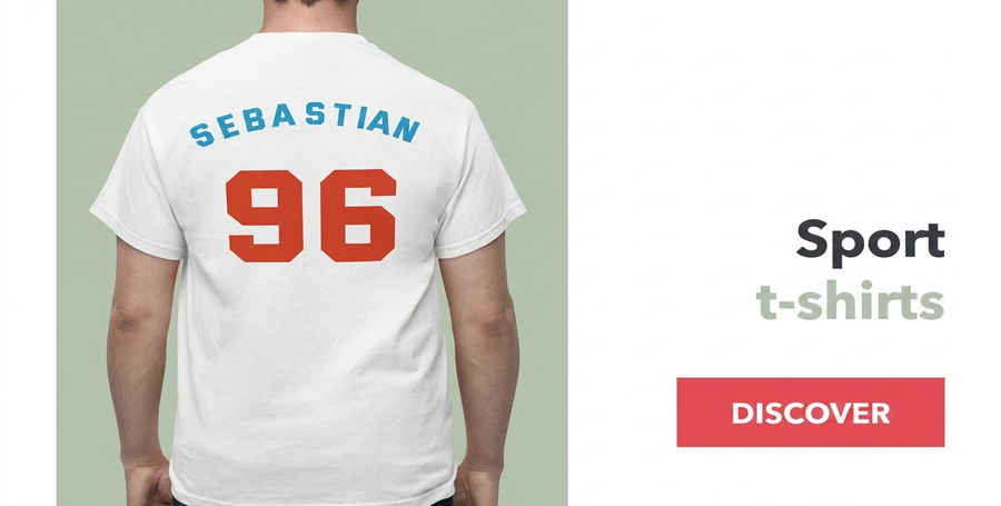 Customised sports T-shirts