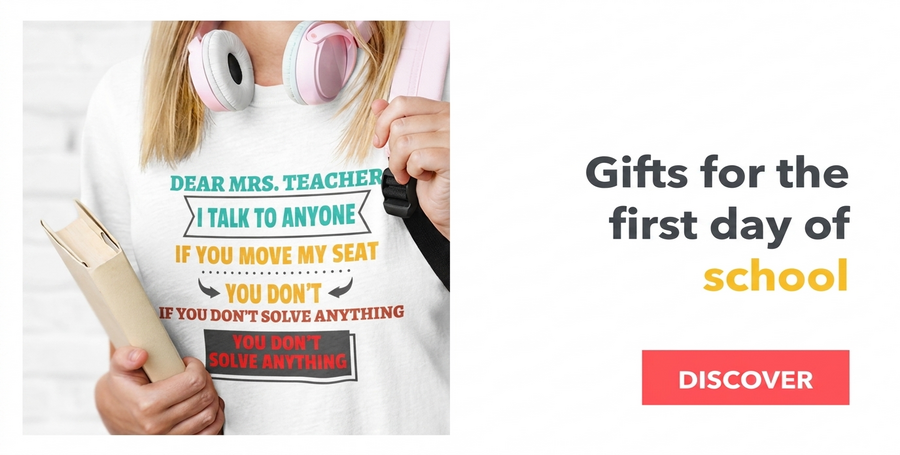 Personalised gifts for the first day of school