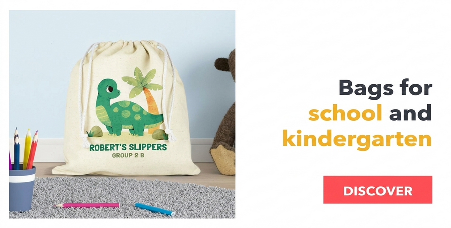 Personalised bags for school and kindergarten